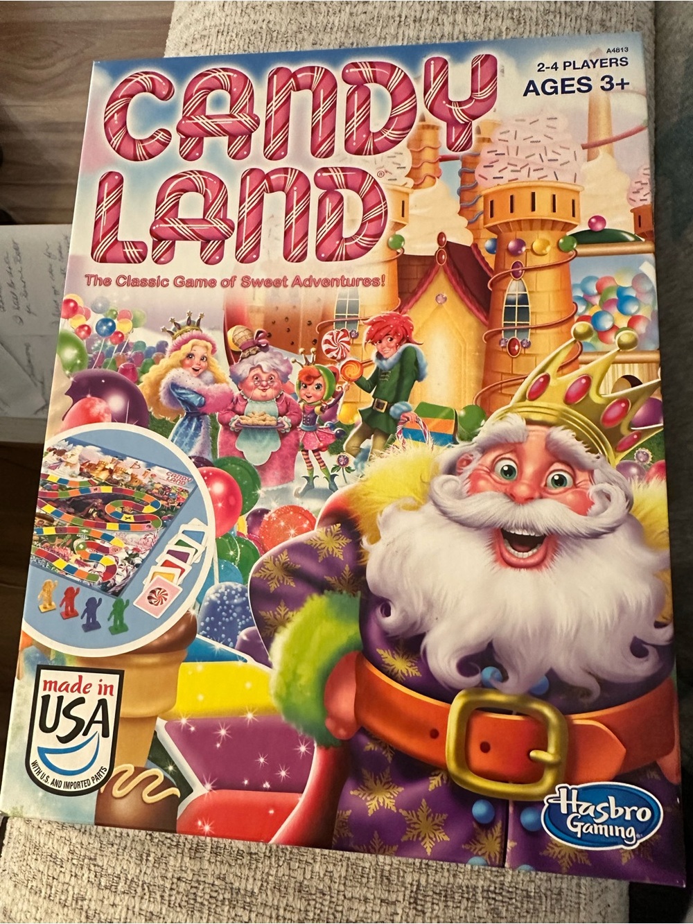 Hasbro Candy Land Board Game - Pink, Purple, Yellow, Green, Red, Blue